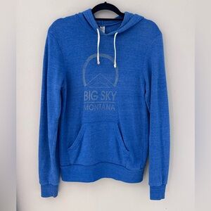 Blue Big Sky Montana Hoodie SizeS